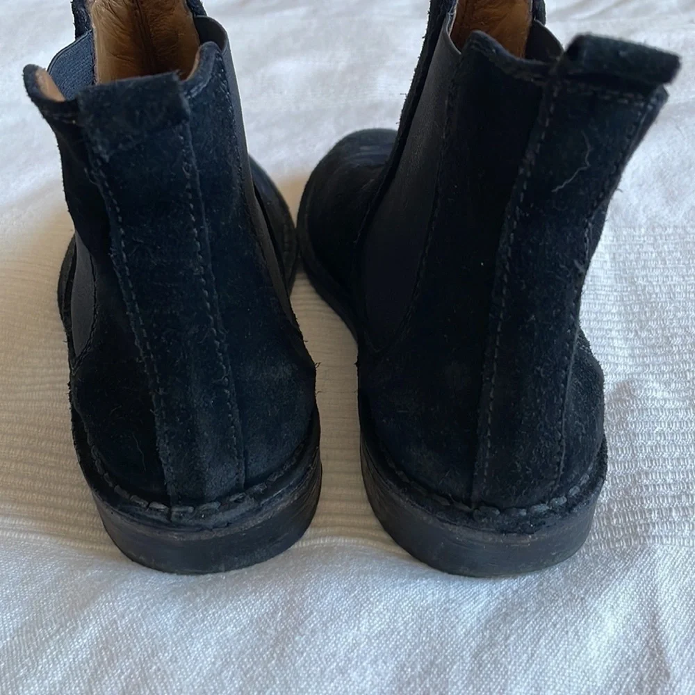 roots Suede Black Ankle Pull On Chelsea Boots Size EU 36/US 6 - Picture 4 of 7
